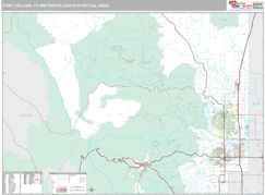Fort Collins Metro Area Digital Map Premium Style